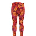 Autumn Maple Leaves Pattern Print Men's Leggings