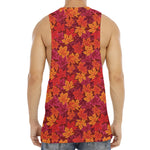 Autumn Maple Leaves Pattern Print Men's Muscle Tank Top