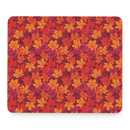 Autumn Maple Leaves Pattern Print Mouse Pad