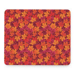 Autumn Maple Leaves Pattern Print Mouse Pad