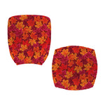 Autumn Maple Leaves Pattern Print Office Chair Cover