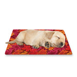 Autumn Maple Leaves Pattern Print Pet Cooling Mat Cover