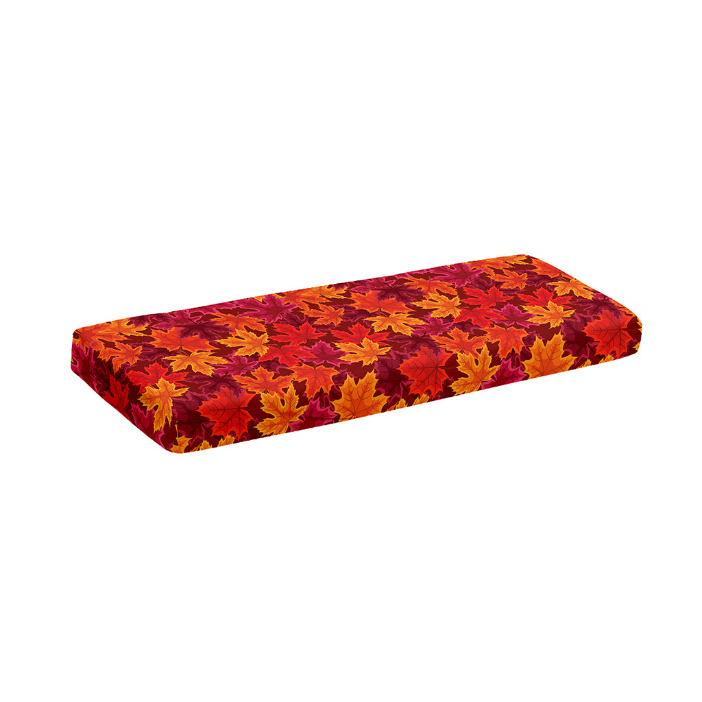 Autumn Maple Leaves Pattern Print Piano Keyboard Cover