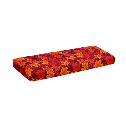 Autumn Maple Leaves Pattern Print Piano Keyboard Cover