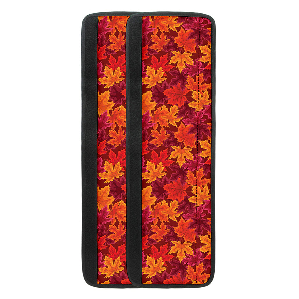 Autumn Maple Leaves Pattern Print Refrigerator Handle Covers