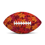 Autumn Maple Leaves Pattern Print Rugby Ball