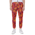 Autumn Maple Leaves Pattern Print Joggers