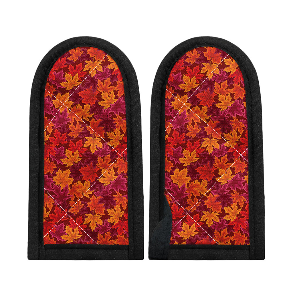 Autumn Maple Leaves Pattern Print Skillet Handle Cover