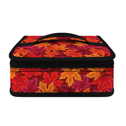 Autumn Maple Leaves Pattern Print Small Lunch Bag