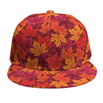 Autumn Maple Leaves Pattern Print Snapback Cap