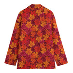 Autumn Maple Leaves Pattern Print Women's Blazer