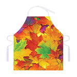 Autumn Maple Leaves Print Adjustable Apron