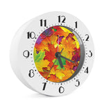 Autumn Maple Leaves Print Alarm Clock