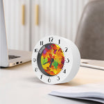 Autumn Maple Leaves Print Alarm Clock