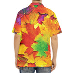 Autumn Maple Leaves Print Aloha Shirt