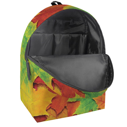 Autumn Maple Leaves Print Backpack