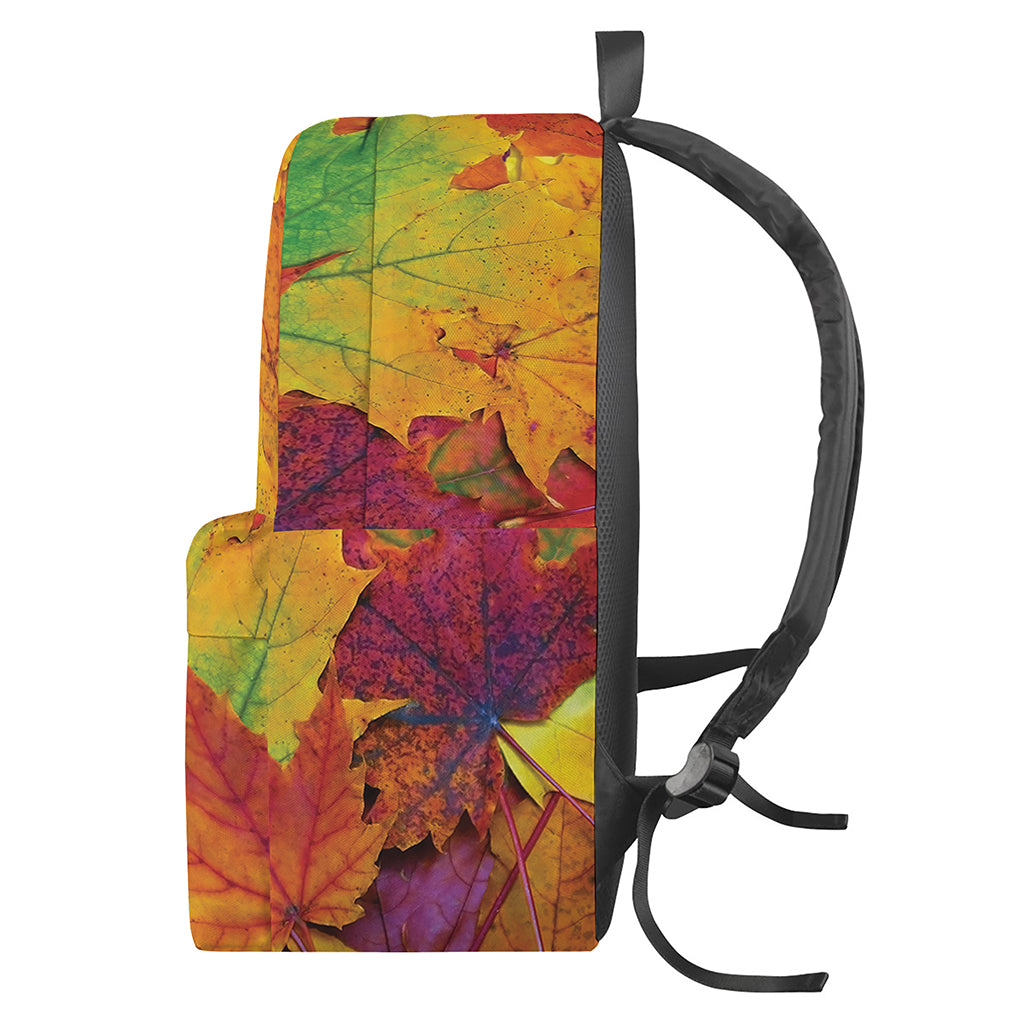 Autumn Maple Leaves Print Backpack