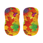 Autumn Maple Leaves Print Bar Stool Covers