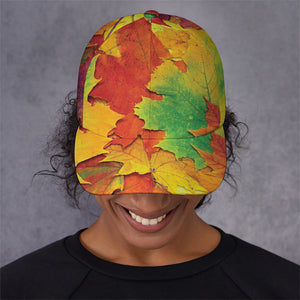 Autumn Maple Leaves Print Baseball Cap