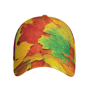 Autumn Maple Leaves Print Baseball Cap