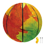 Autumn Maple Leaves Print Basketball