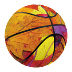 Autumn Maple Leaves Print Basketball