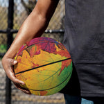 Autumn Maple Leaves Print Basketball