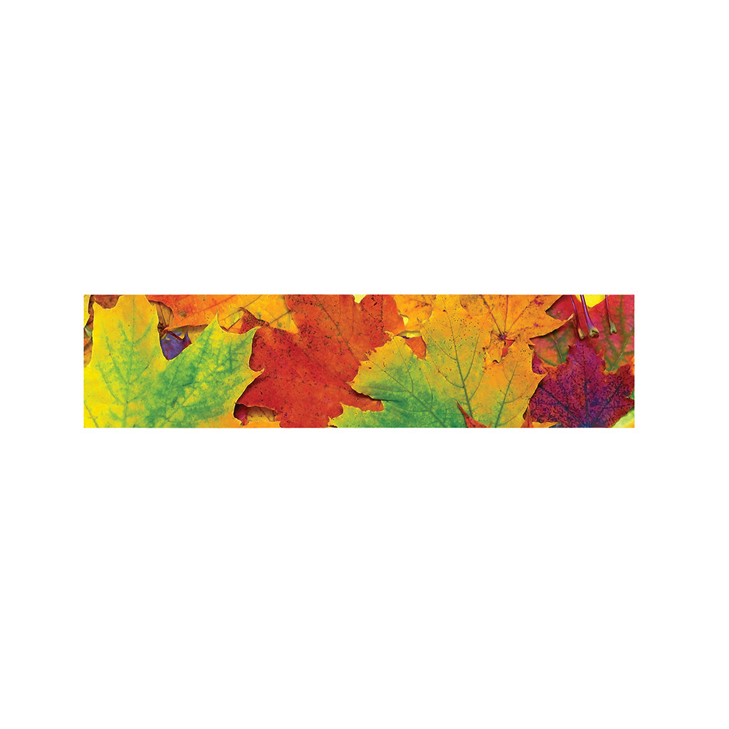 Autumn Maple Leaves Print Bed Runner