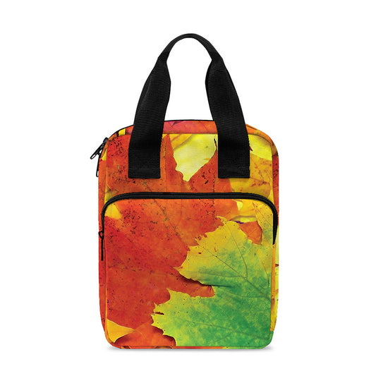 Autumn Maple Leaves Print Bible Tote Bag