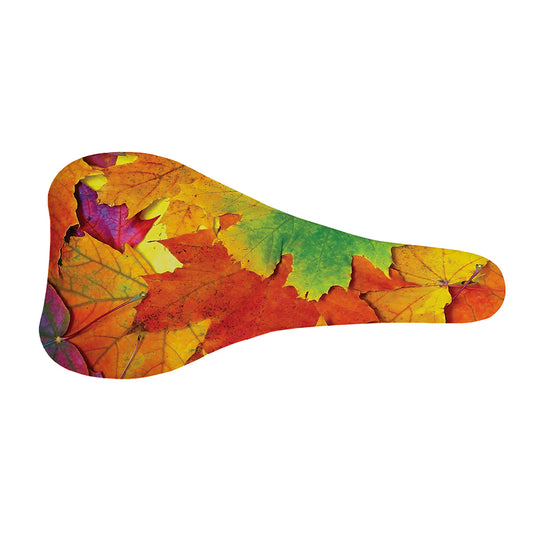 Autumn Maple Leaves Print Bicycle Seat Cover