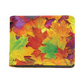 Autumn Maple Leaves Print Bifold Wallet
