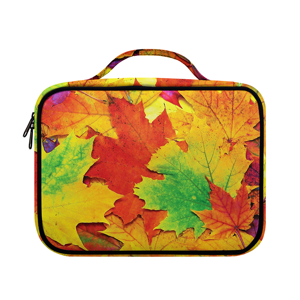 Autumn Maple Leaves Print Briefcase Bible Bag