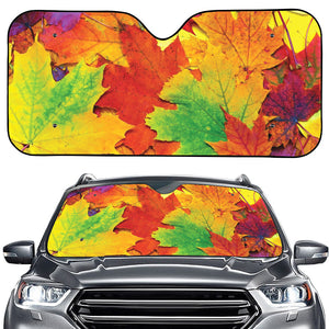 Autumn Maple Leaves Print Car Windshield Sun Shade