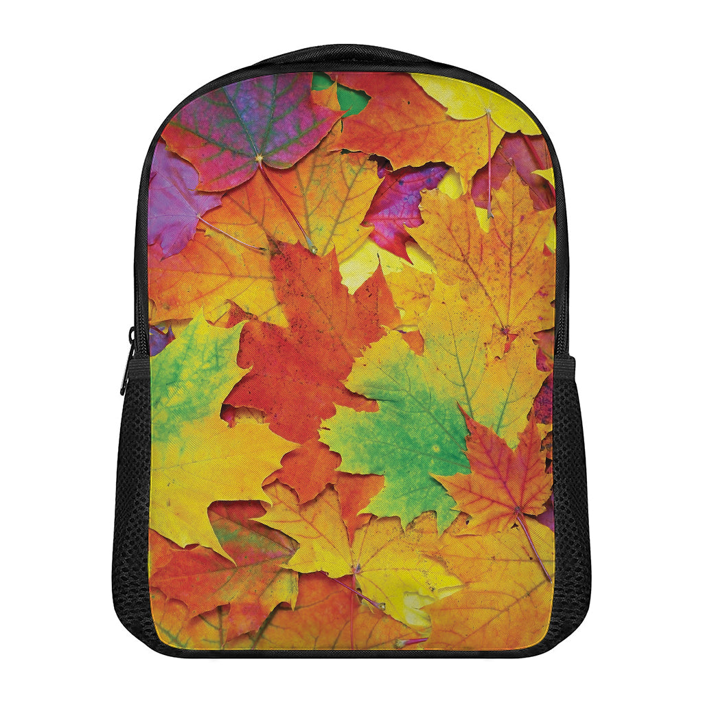 Autumn Maple Leaves Print Casual Backpack