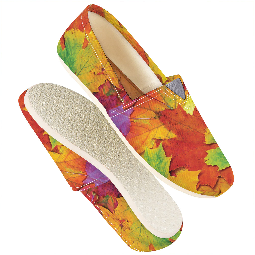 Autumn Maple Leaves Print Casual Shoes