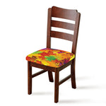 Autumn Maple Leaves Print Chair Cushion Cover