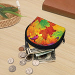 Autumn Maple Leaves Print Coin Purse