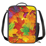 Autumn Maple Leaves Print Crossbody Lunch Bag
