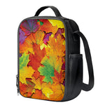 Autumn Maple Leaves Print Crossbody Lunch Bag