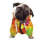 Autumn Maple Leaves Print Dog Zip Up Hoodie