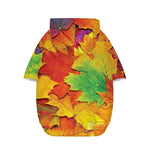 Autumn Maple Leaves Print Dog Zip Up Hoodie