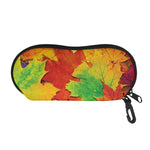 Autumn Maple Leaves Print Glasses Case