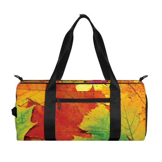 Autumn Maple Leaves Print Gym Bag