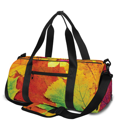Autumn Maple Leaves Print Gym Bag
