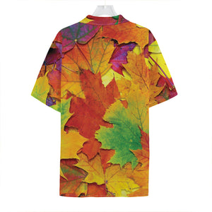 Autumn Maple Leaves Print Hawaiian Shirt