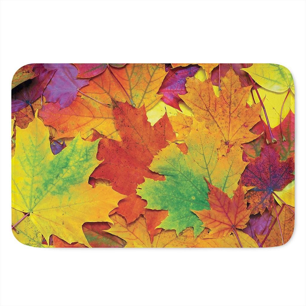 Autumn Maple Leaves Print Indoor Door Mat