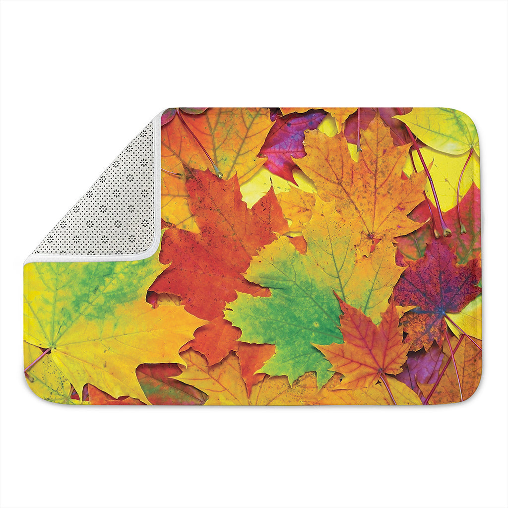 Autumn Maple Leaves Print Indoor Door Mat