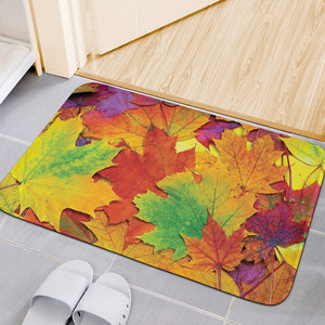 Autumn Maple Leaves Print Indoor Door Mat