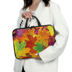 Autumn Maple Leaves Print Laptop Sleeve With Handle