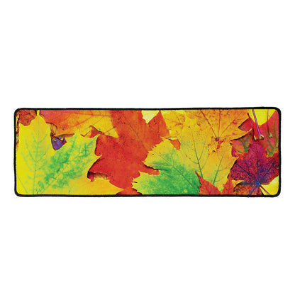 Autumn Maple Leaves Print Long Kitchen Mat